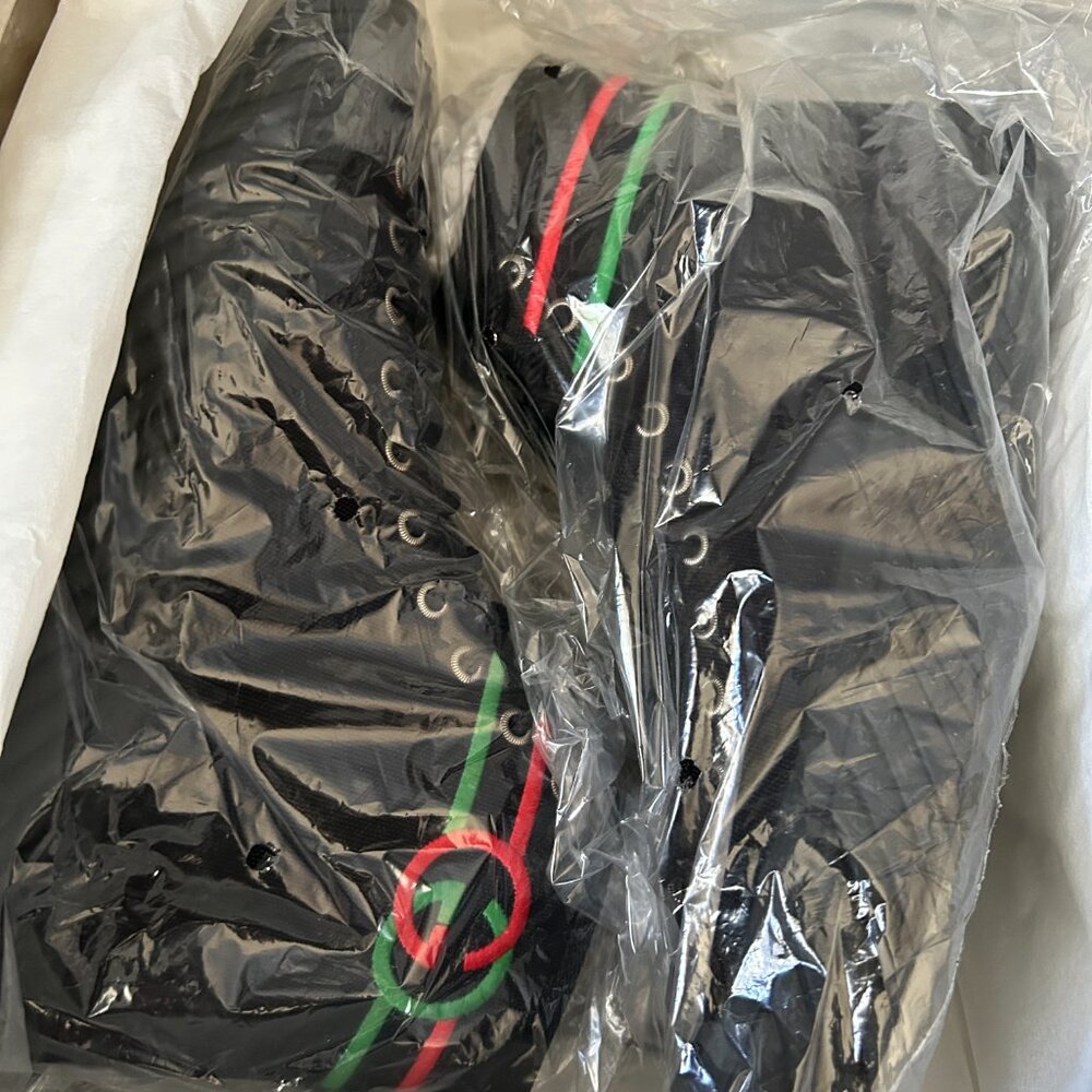 NWT GUCCI authentic Men's Interlocking G high-top sneaker size 8.5 - Picture 15 of 16